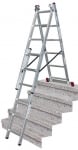 3x6 CORDA Трираменна алуминиева стълба със стълбищна функция - 033369 KRAUSE