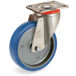 Серия 73 Въртящи колела на усилена P планка, гума Sigma Elastic/полиамид - Tellure Rota