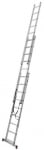 3x7 CORDA Трираменна алуминиева стълба със стълбищна функция - 033376 KRAUSE