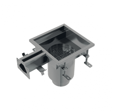 Индустриален краен сифон с входящ отвор 250×250, AISI 304 неръждаема стомана - APR7-2311-20 Alca