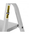 3+1 Хоби алуминиева домакинска стълба 125kg - ALD4  DRABEST 