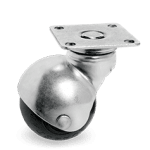 Серия 33 Мебелни колела Гумена топка, въртящи на планка - Tellure Rota