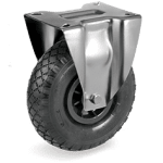 Серия 82 Пневматични колела 2.0 бара, Стационарни на NL планка, 4 пластова гума/полипропилен - Tellure Rota