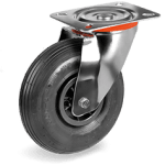 Серия 82 Пневматични колела 2.0 бара, Въртящи на NL планка, 4 пластова гума/полипропилен - Tellure Rota