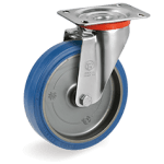 Серия 73 Въртящи колела на NL планка, гума Sigma Elastic/полиамид - Tellure Rota
