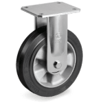 Серия 72AL Стационарни колела на EE MHD планка, гума Sigma Elastic/алуминий - Tellure Rota