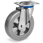 Серия 62ESD Антистатични и статично проводими колела на M планка, полиуретан/алуминий - Tellure Rota Ф160мм.
