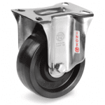 Серия 67 INOX, +300°С Високотемпературни стационарни колела на NLX планка, фенолна гума - Tellure Rota