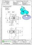 1/2"-3/4" Кран сферичен ъглов с филтър и розетка за перална машина - 709 Eurotermo