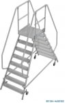 2x6 Мобилна Платформена стълба с колела и двустранен достъп - 821102 KRAUSE