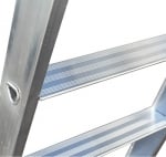 2x9 Двустранна алуминиева стълба PROFI - A04ANP/225  STS 