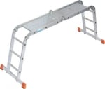 4x3 MULTIMATIC Многофункционална алуминиева стълба с метална платформа - 120687 KRAUSE