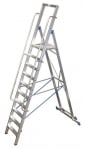 1x10 STABILO -Складова стълба с голяма платформа 500х450мм.-10 стъпала - 127808 KRAUSE